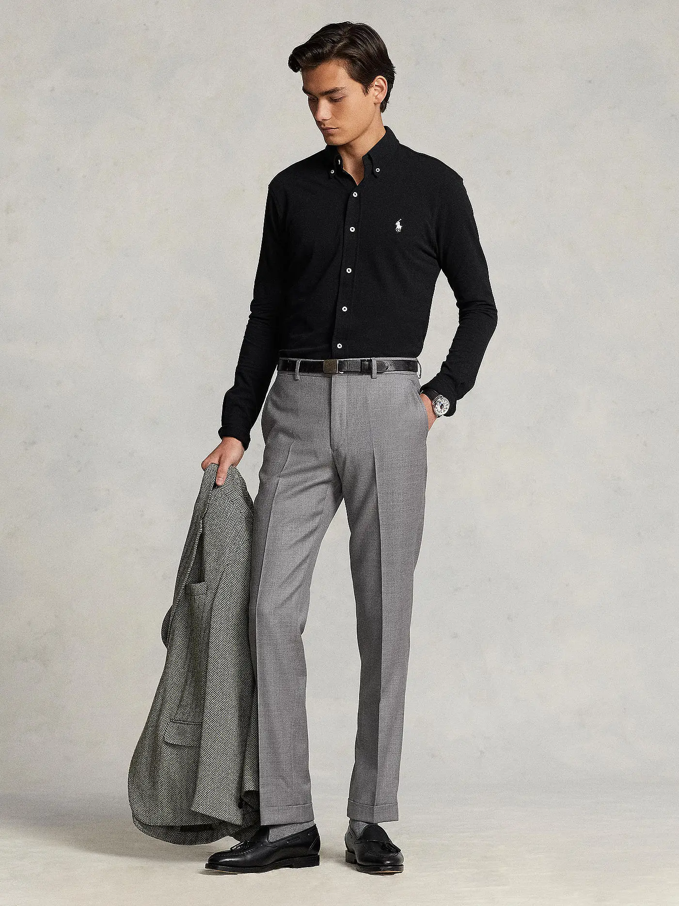 POLO RALPH LAUREN | Hemd Modern Fit | schwarz